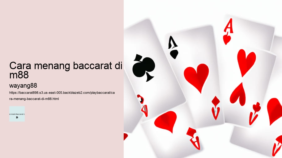 cara menang main baccarat 2019